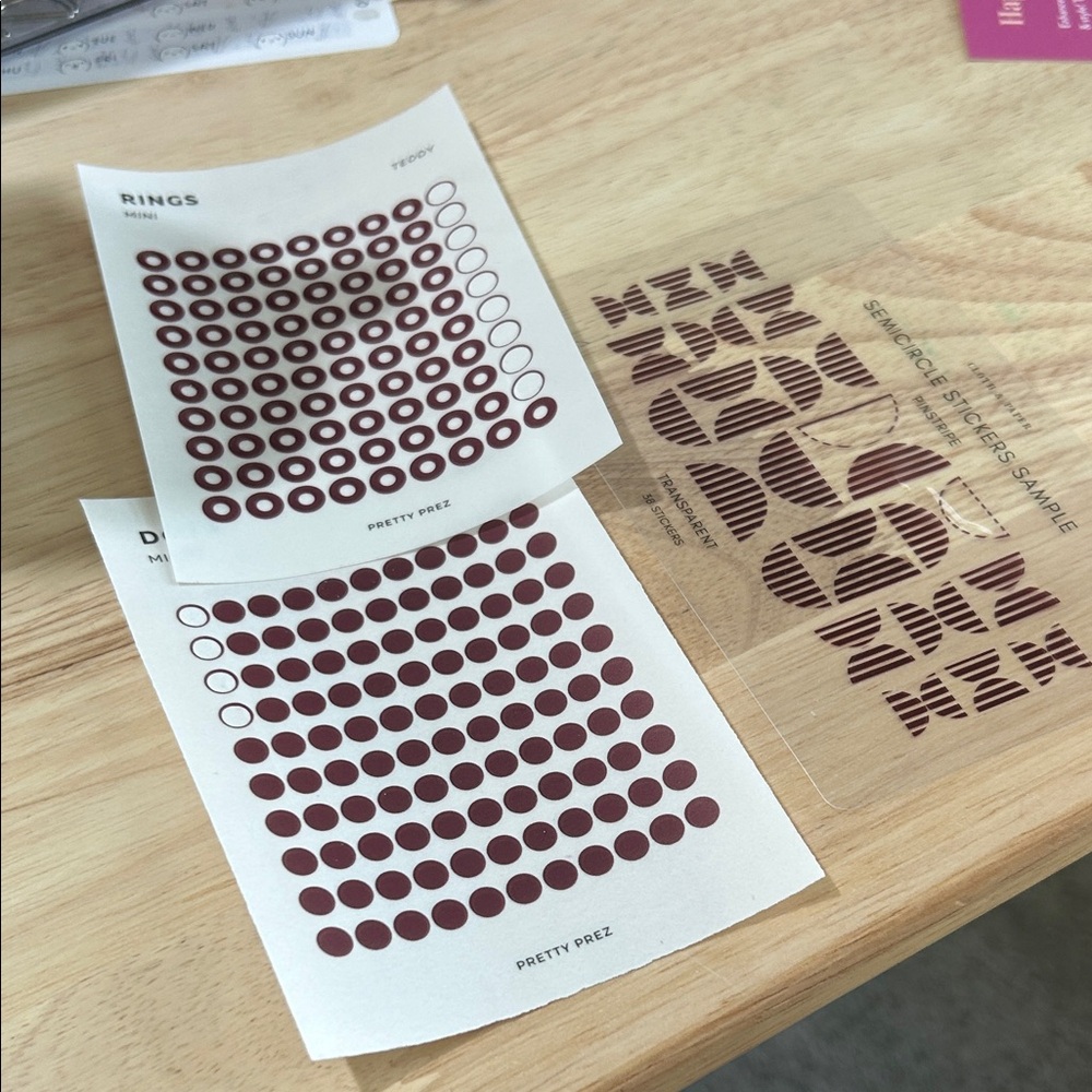 Burgundy Sticker Bundle